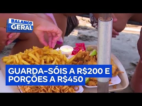 Preços abusivos em praias brasileiras deixam turistas indignados