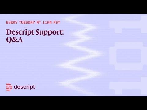 AI Credits, Studio Sound, Multicam & More I Descript Support Q&A