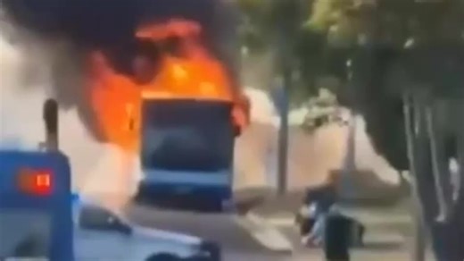 SNIPPET: Schoolbus catches fire in Sydney’s West