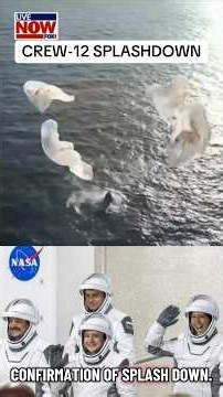 The SpaceX Crew-12 Dragon spacecraft successfully splashed down off the California coast Thursday.