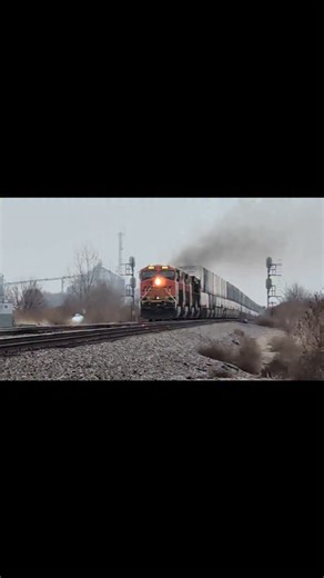 Midwest Railroads on Instagram: "Best train start-up I've ever caught! Westbound BNSF Intermodal starts back on its journey after waiting for a monster eastbound Union Pacific to pass by. #trains #railroad #freighttrain #railway"
