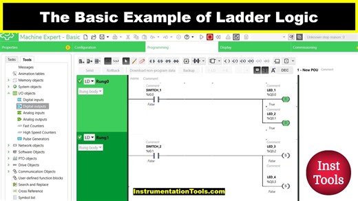 The Basic Example of Ladder Logic - Schneider Training