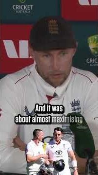 Root's defence of Brook's & Smith's dismissals at the SCG