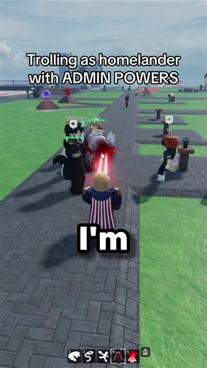 Funny Roblox Trolling as Homelander with Admin Powers
