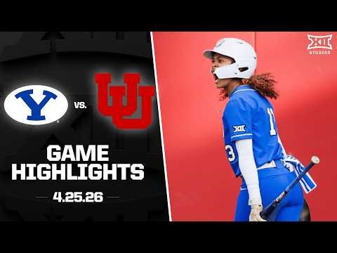 BYU vs. Utah Highlights (4.25.26) | 2026 Big 12 Softball
