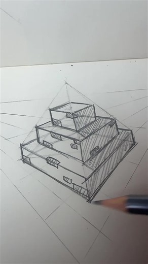 Draw a Pyramid in Perspective: Simple Step-by-Step Guide
