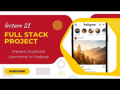 Instagram Clone Tutorial | Prevent Duplicate Username in Firebase | Signup Validation | Lecture 21