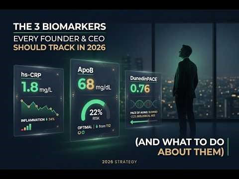 The 3 Biomarkers Every Founder & CEO Should Track in 2026 (And What to Do About Them)
