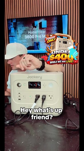 The Jackery Explorer 1000 v2 portable power station features a 1070Wh lithium iron phosphate battery, 1500W output power, and 1-hour fast charging (a 5-meter extension cable is included free of charge(Power Station & Solar Panel Shipped Separately)