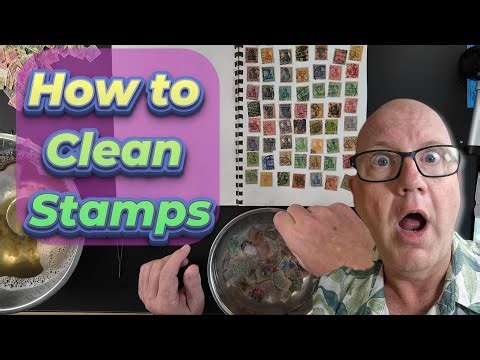 Clean Stamps Like a Pro | Remove Hinges and Stop Toning