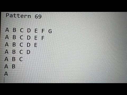 Java Programme To Print Pattern69