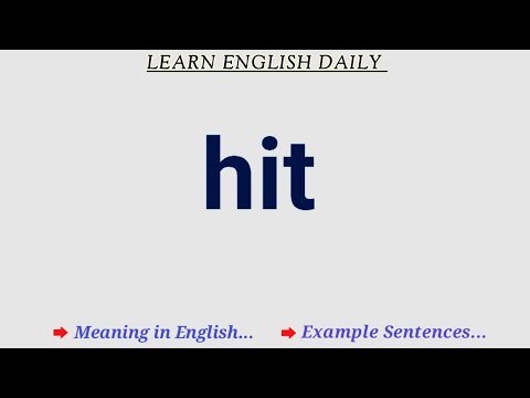 Hit Meaning in English | Definition of Hit | part 1