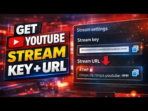 How to Get Your YouTube Stream Key + RTMP URL (YouTube Studio “Go Live”)