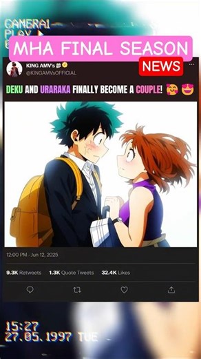 DEKU AND URARAKA FINALLY BECOME A COUPLE! 🥰😍 | #myheroacademia #edit #mha #amv #anime