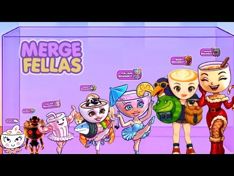 Merge Fellas: Boss Level Challenge! ⁉️ Brainrot Gameplay (Sahur & Hybrid)