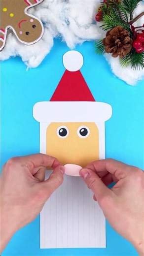 Make a Cute Paper Santa! 🎅✂️ Fun Kids Craft