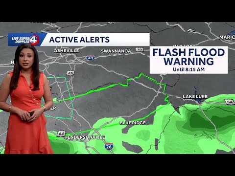 Flash flooding possible in Western North Carolina