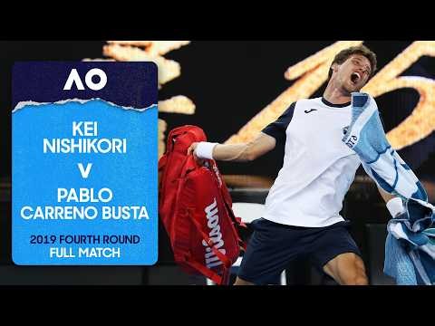 Kei Nishikori v Pablo Carreno Busta Full Match | Australian Open 2019 Fourth Round