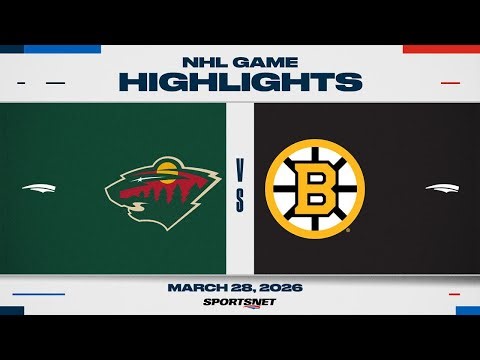 NHL Highlights | Wild vs. Bruins - March 28, 2026