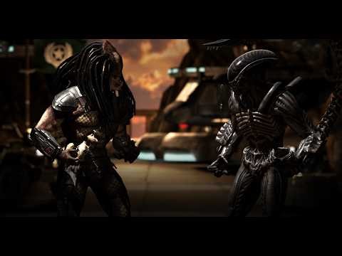 Mortal Kombat X - Predator vs Alien part 2 (CPU vs CPU)