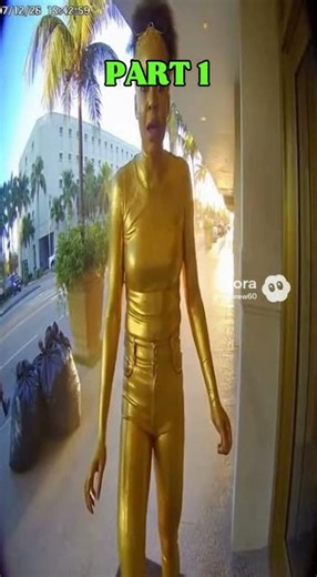 Woman Triggers Massive Golden Powder Blast on Hotel Doorbell Camera 🤯🤯 #InstantJustice #Fail