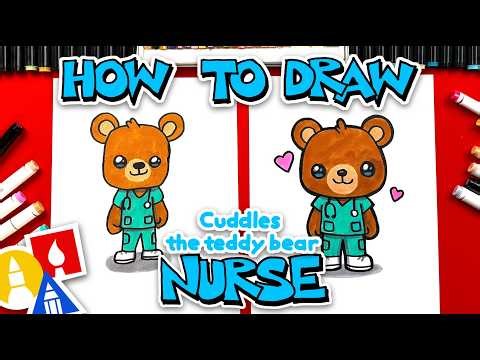How To Draw Cuddles Teddy Bear Nurse