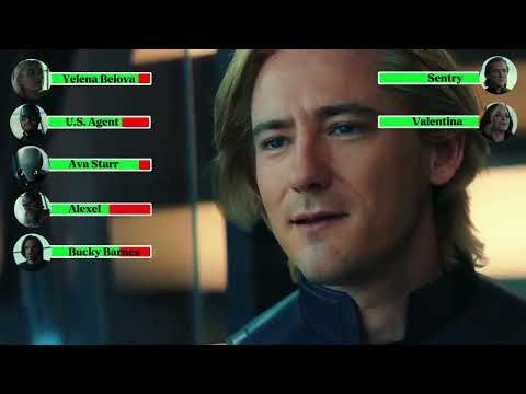 Thunderbolts (2025) Thunderbolts vs Sentry — Full Team Fight with Healthbars