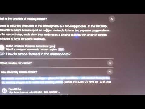 What process makes ozone?