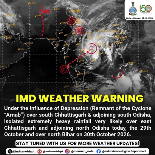 ⚠️ IMD WEATHER WARNING | 🌧️