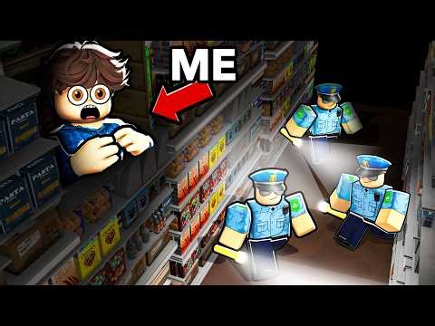 Surviving 100 NIGHTS in ROBLOX MEGA STORE..