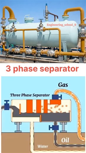 3 Phase Separator Working Principle Explained | Oil, Gas & Water Separation Process | crude oil