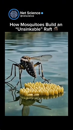 How Mosquitoes Build an Unsinkable Raft 🦟🌊