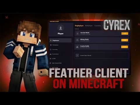 2026 | CRACKED Feather Client on Minecraft Java (Every Versions & Updated) Minecraft Hacked Client