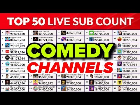 Top 50 YouTubers Live Sub Count Timelapse | MDM Live Sub Count Race