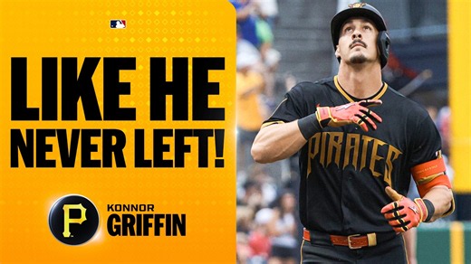 Konnor Griffin goes DEEP to lead off the game (First at-bat back from injury!) 🏴‍☠️ | MLB Highlights