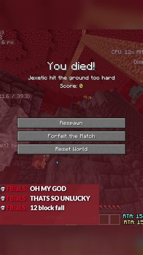 well that's just my luck... #minecraft #mcsr #mcsrranked #gaming