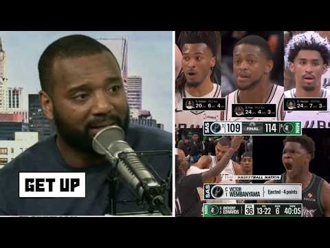 GET UP | NBA referees cheated - Chris Canty on Wemby ejected after Spurs fail to Wolves 114-109 Gm 4