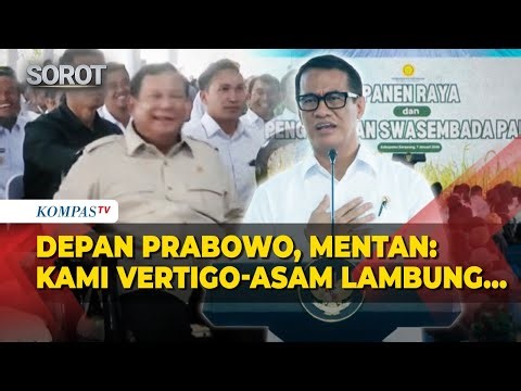 [FULL] Ngakak! Depan Presiden Prabowo, Mentan Amran Ngaku Vertigo-Laporkan Target Swasembada Pangan