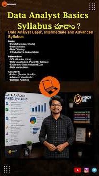 Data Analyst Basic Syllabus | Beginner Roadmap to Start Data Analytics | PythonLife