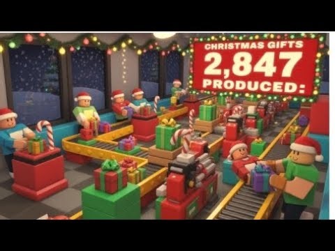 Roblox CHRISTMAS Tycoon Making Gifts form CHRISTMAS New updates Roblox 