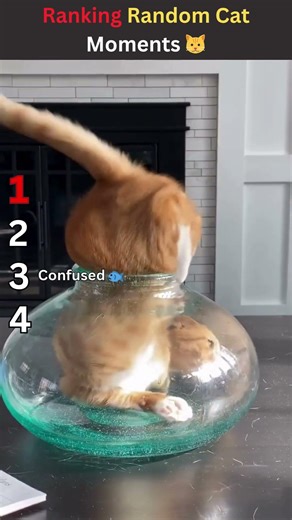 Ranking Random Cat Moments 😂 #cat #catvideos
