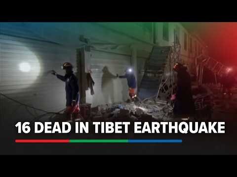 Rescuers comb through destruction as 7.0 earthquake kills at least 16 in China's Tibet