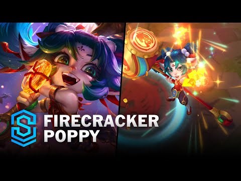 Firecracker Poppy Skin Spotlight - Pre-Release - PBE Preview - League of Legends