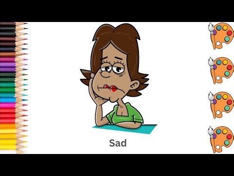Sad - Sketch Art and Paint | Step by step tutorial | Pencil to Palette