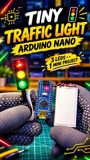 Easiest Arduino project ever! 🚦 #diy #diyprojects #howto #electronic #arduino