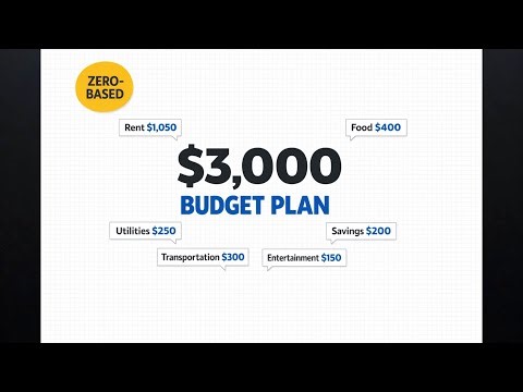 How to Budget on $3,000/Month | Zero-Based Budget Template