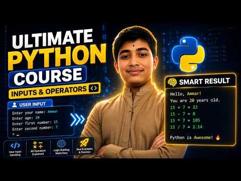 🐍 Make Python Talk To You 🤯 | Inputs & Operators Explained