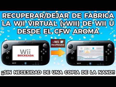 Wii U - RECUPERAR WII VIRTUAL (vWii) SIN COPIA DE LA NAND en AROMA. Tutorial COMPLETO 2026