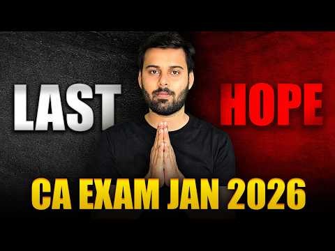 Biggest Gift For CA Students || CA Exams Jan 26