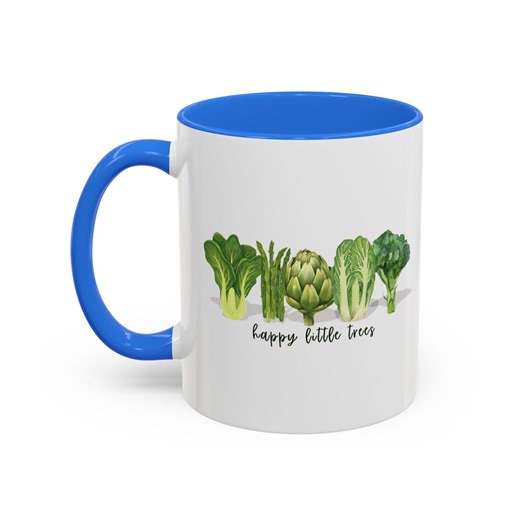 Happy Little Trees Vegetable Art Mug - Etsy